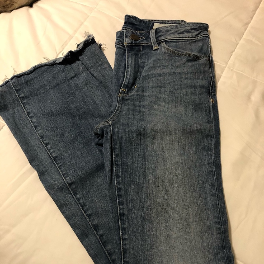 Treasure and Bond High Waisted Trendy Flare Jeans